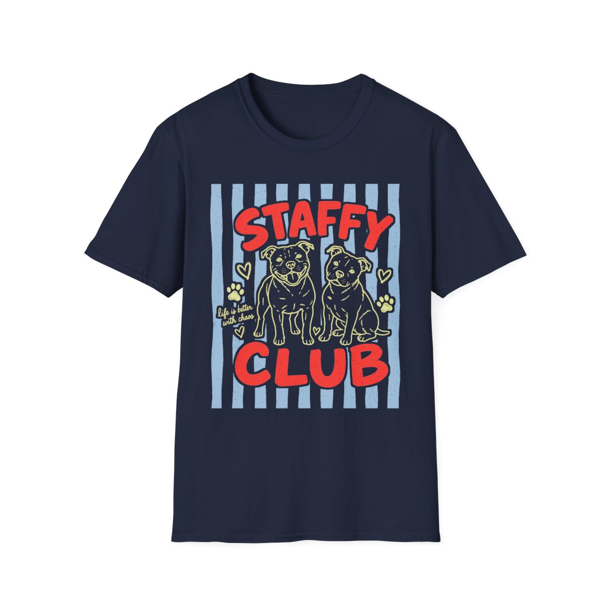 Staffy Club Tee - Navy