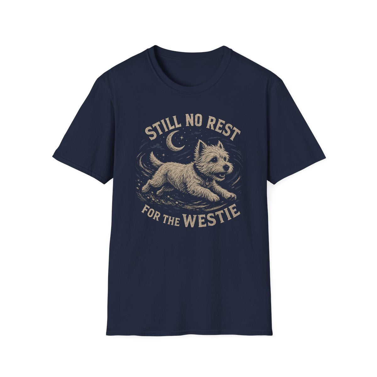 Still No Rest Westie Tee - Navy