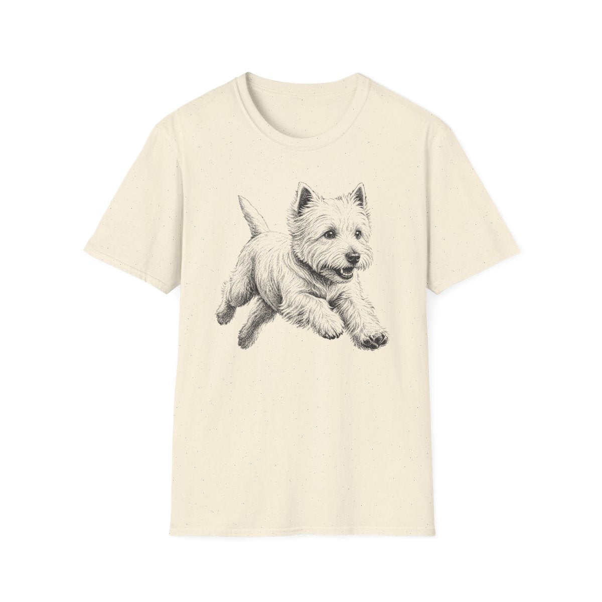 Stipple Sprint Westie Tee - Natural
