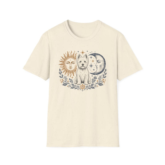 Sun And Moon Westie Tee - Natural