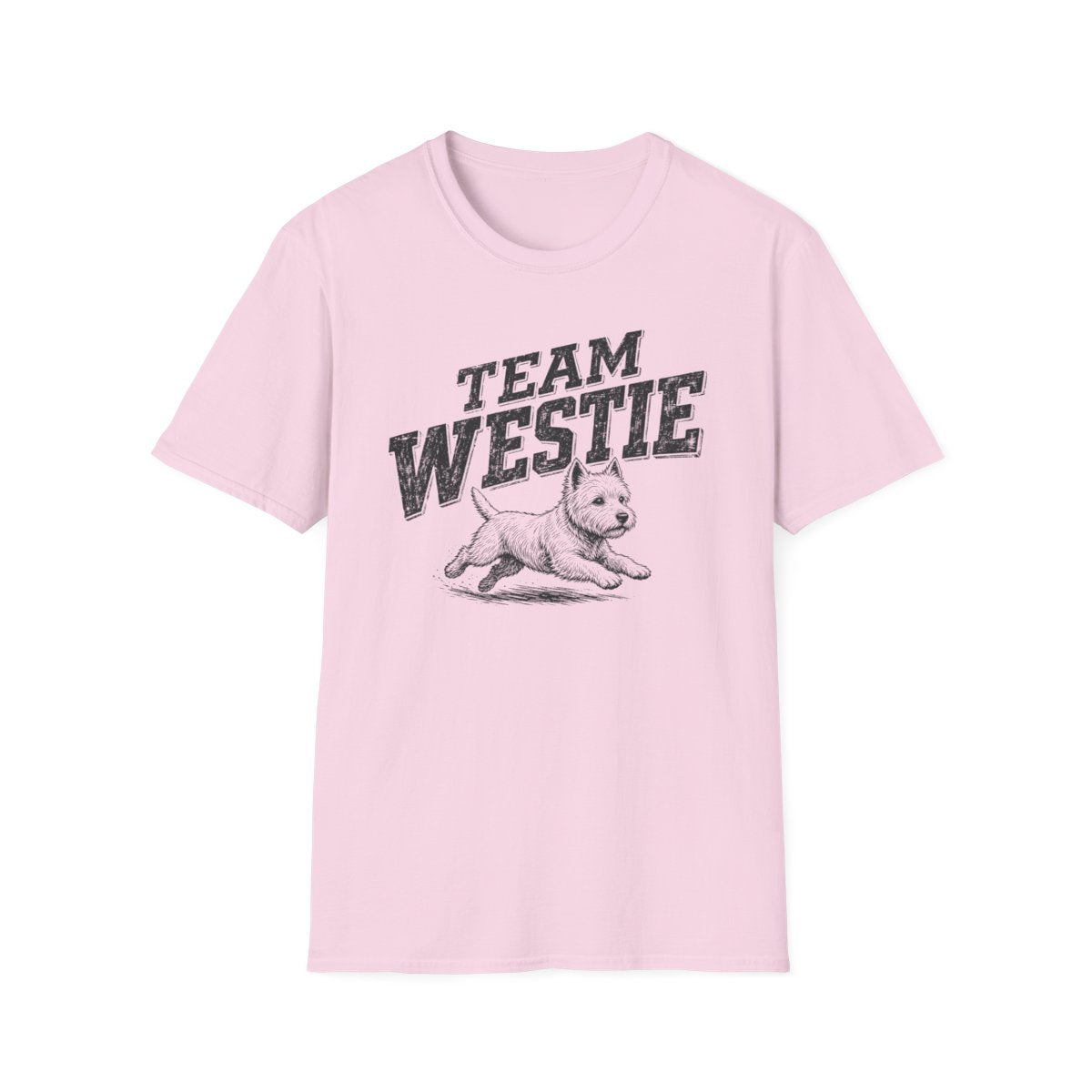 Team Westie Tee - Light Pink