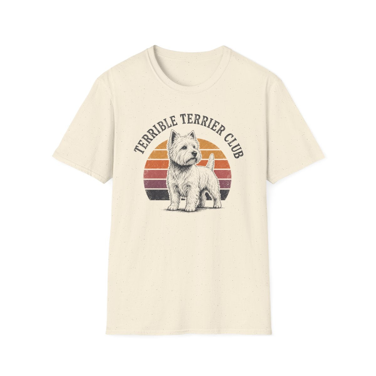 Terrible Terrier Club Sunset Tee - Natural