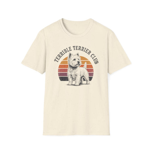 Terrible Terrier Club Sunset Tee - Natural