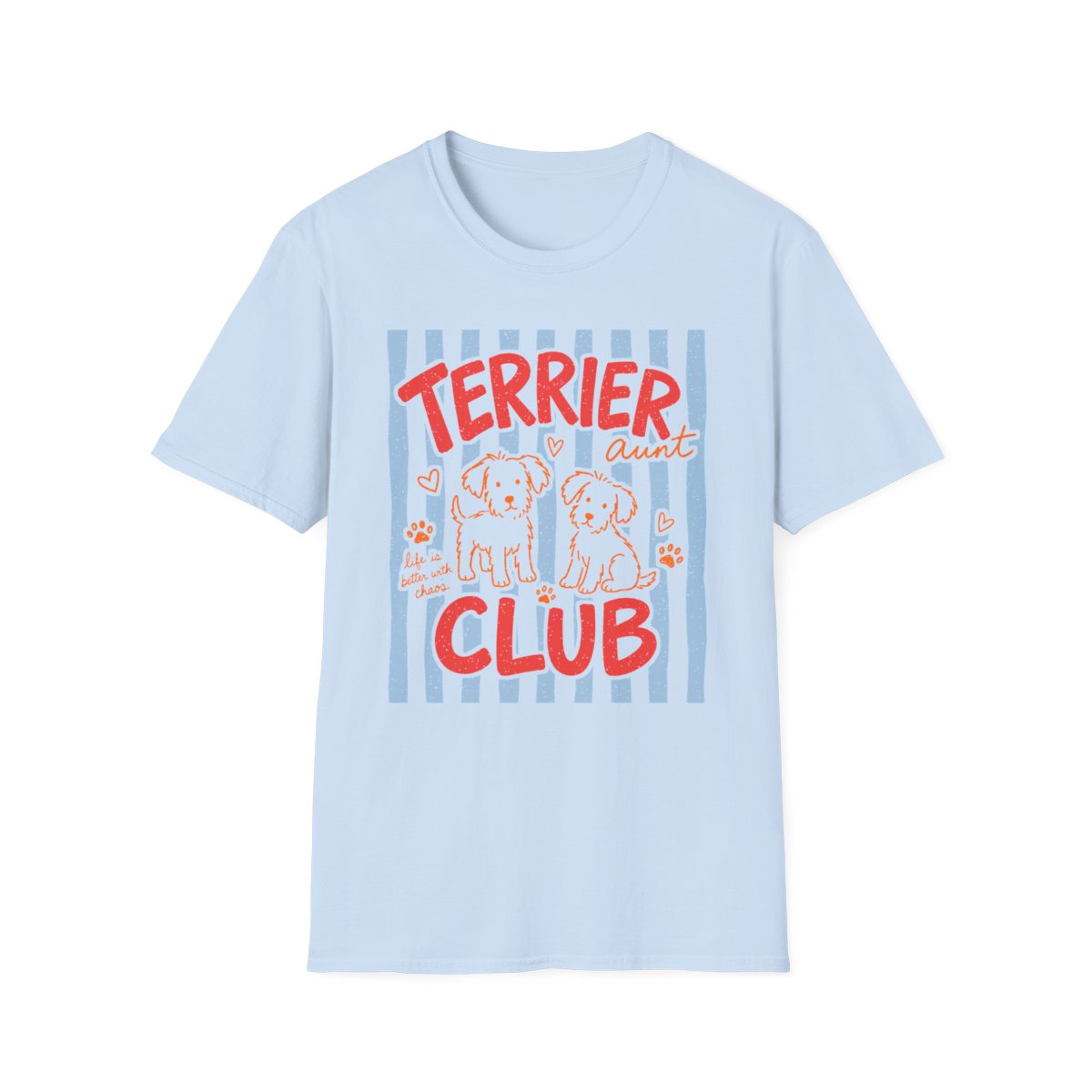 Terrier Aunt Club Tee - Light Blue