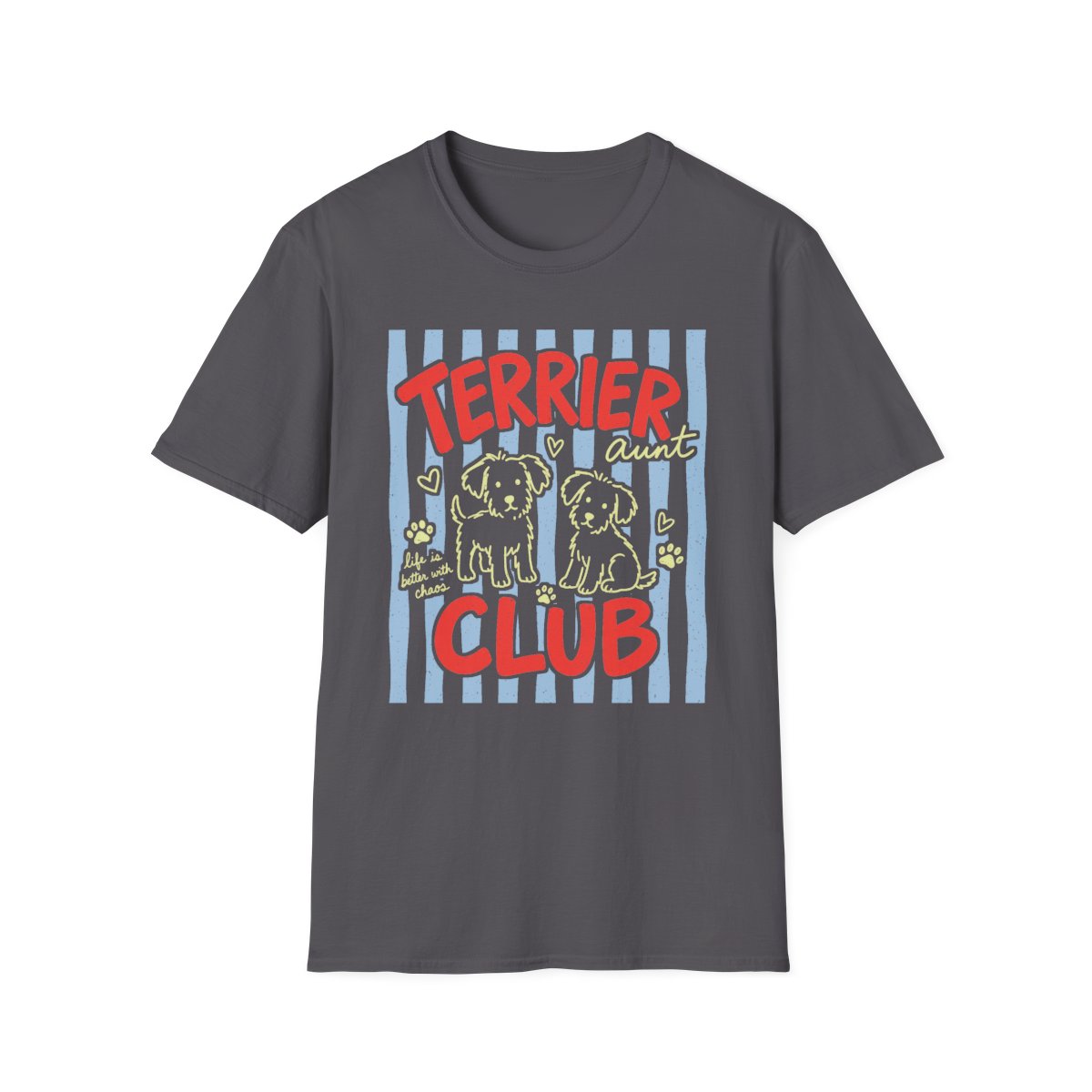 Terrier Aunt Club Tee - Charcoal