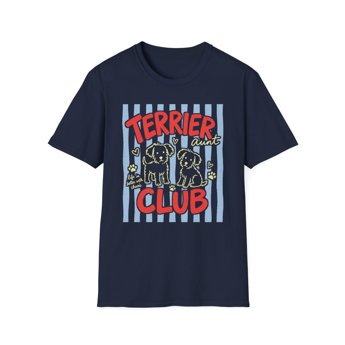 Terrier Aunt Club Tee - Navy