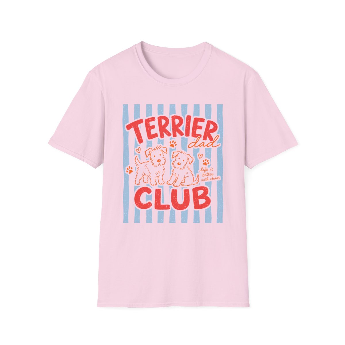Terrier Dad Club Tee - Light Pink