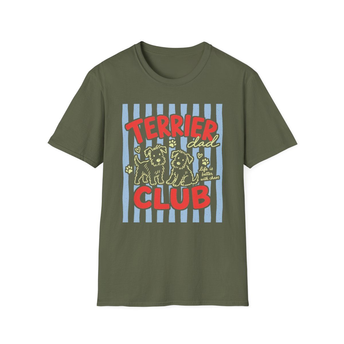 Terrier Dad Club Tee - Military Green