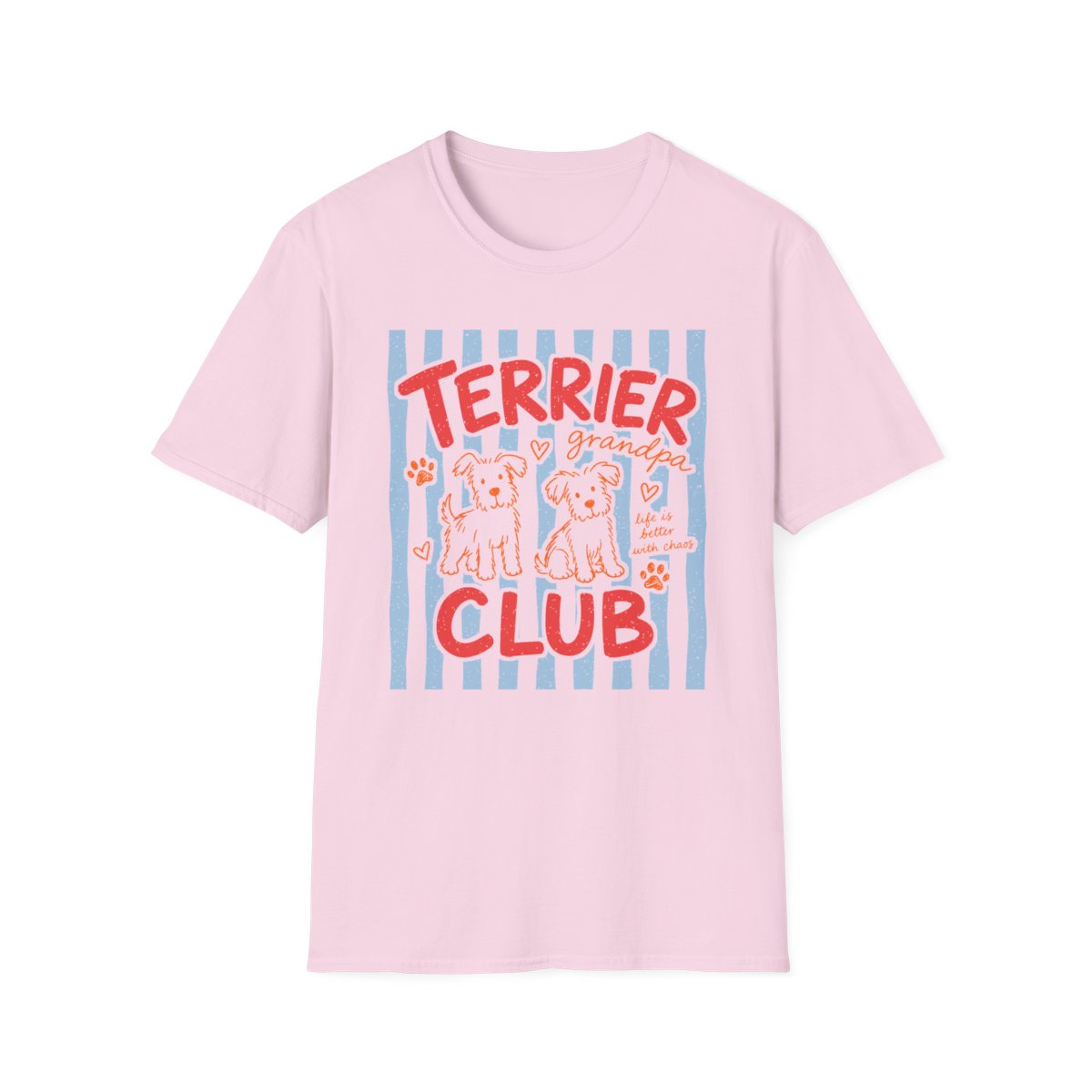 Terrier Grandpa Club Tee - Light Pink