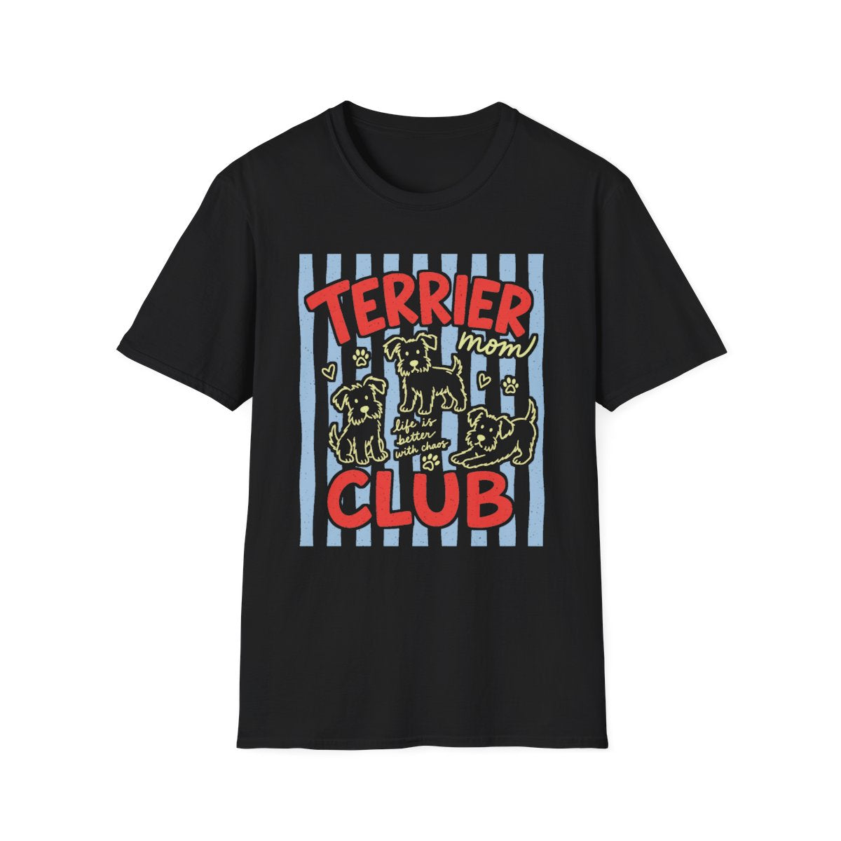 Terrier Mom Club Tee - Black
