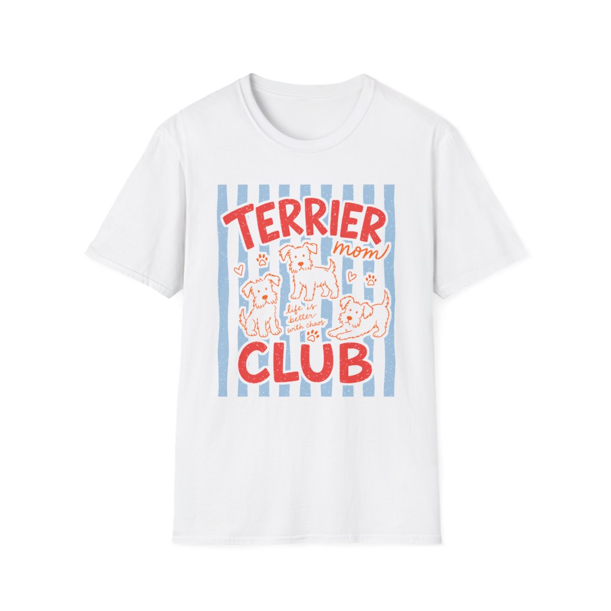 Terrier Mom Club Tee - White
