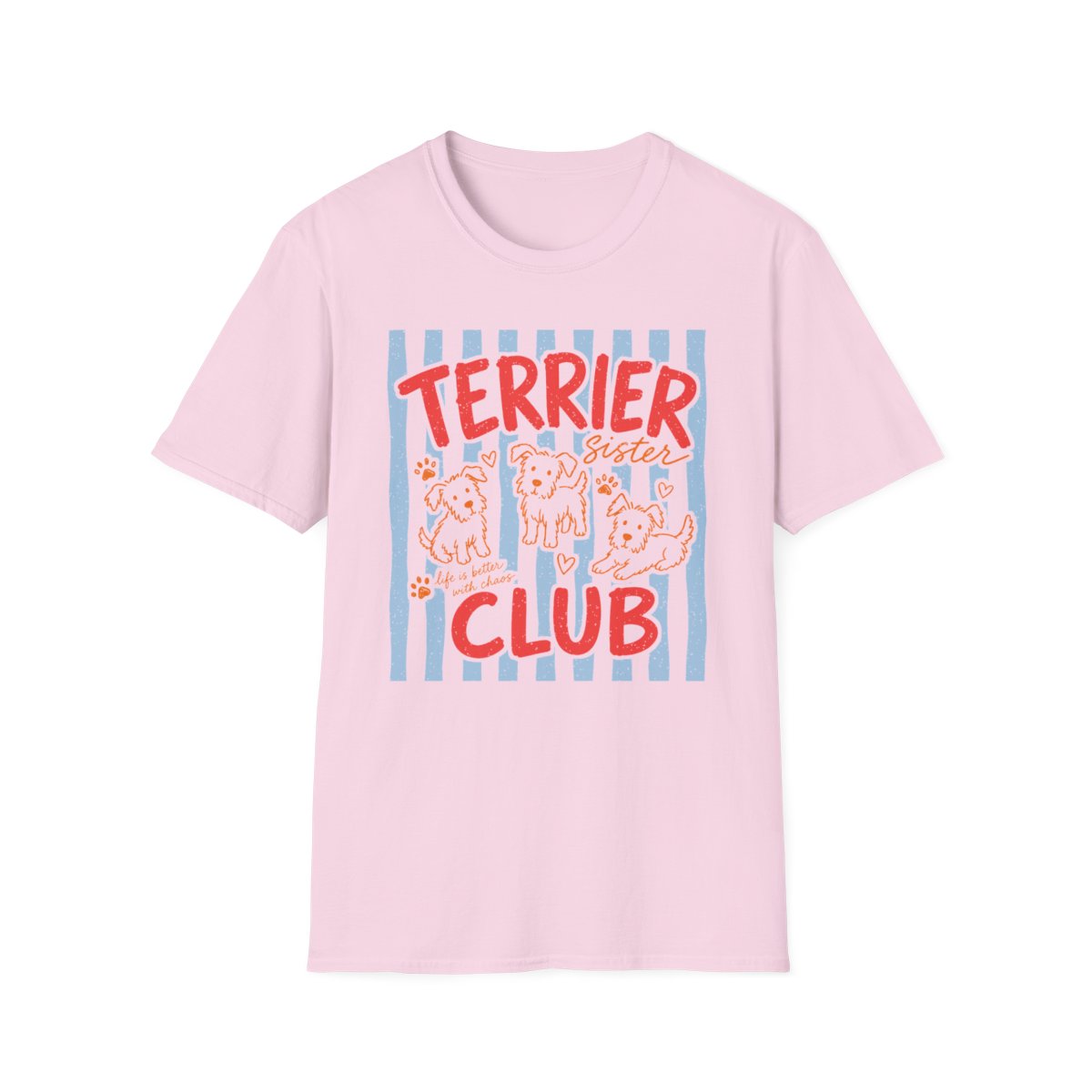 Terrier Sister Club Tee - Light Pink