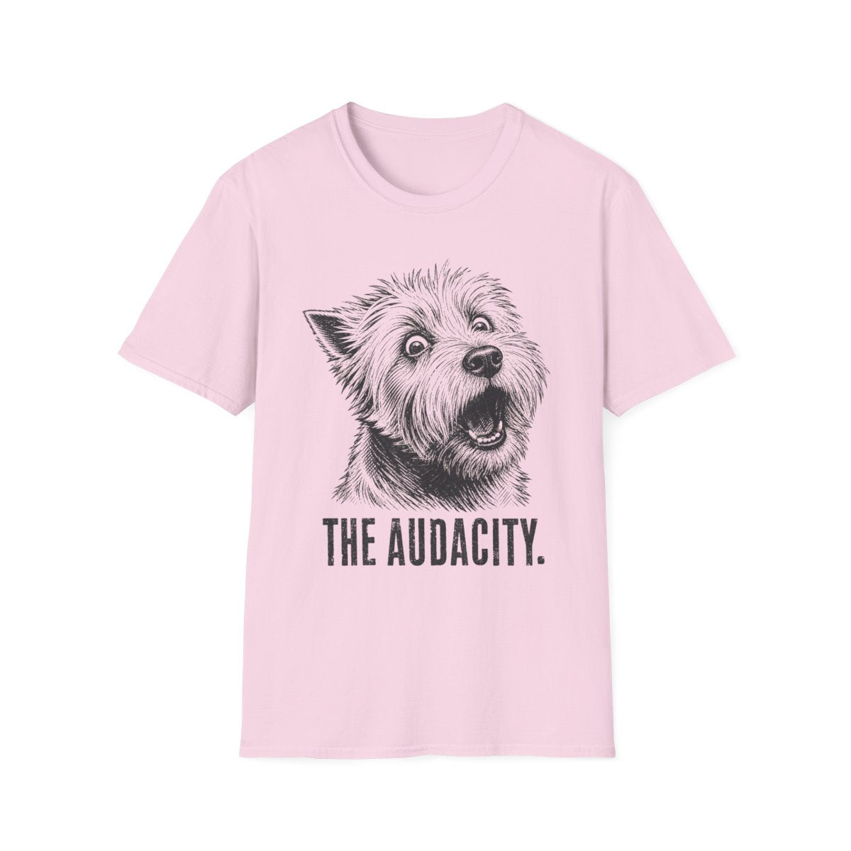 The Audacity Westie Tee - Light Pink