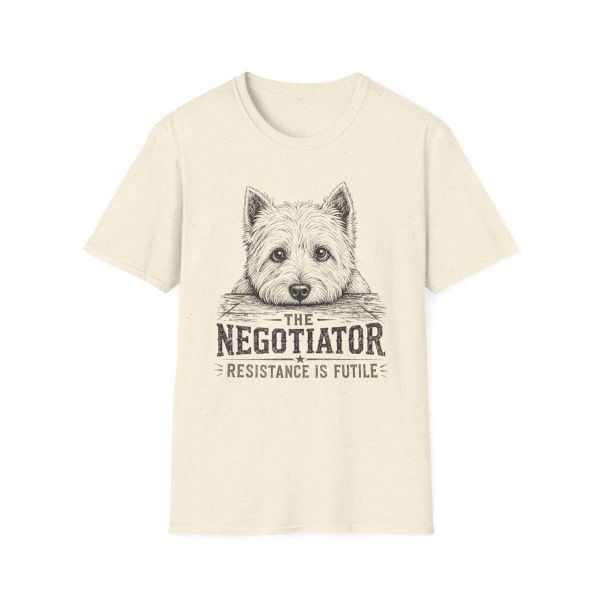 The Negotiator Westie Tee - Natural