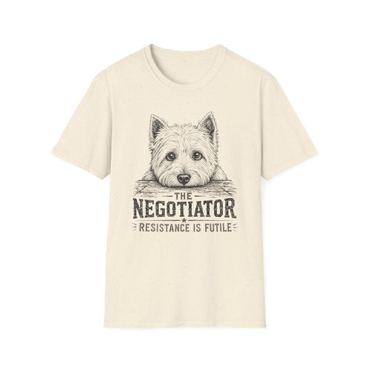 The Negotiator Westie Tee - Natural