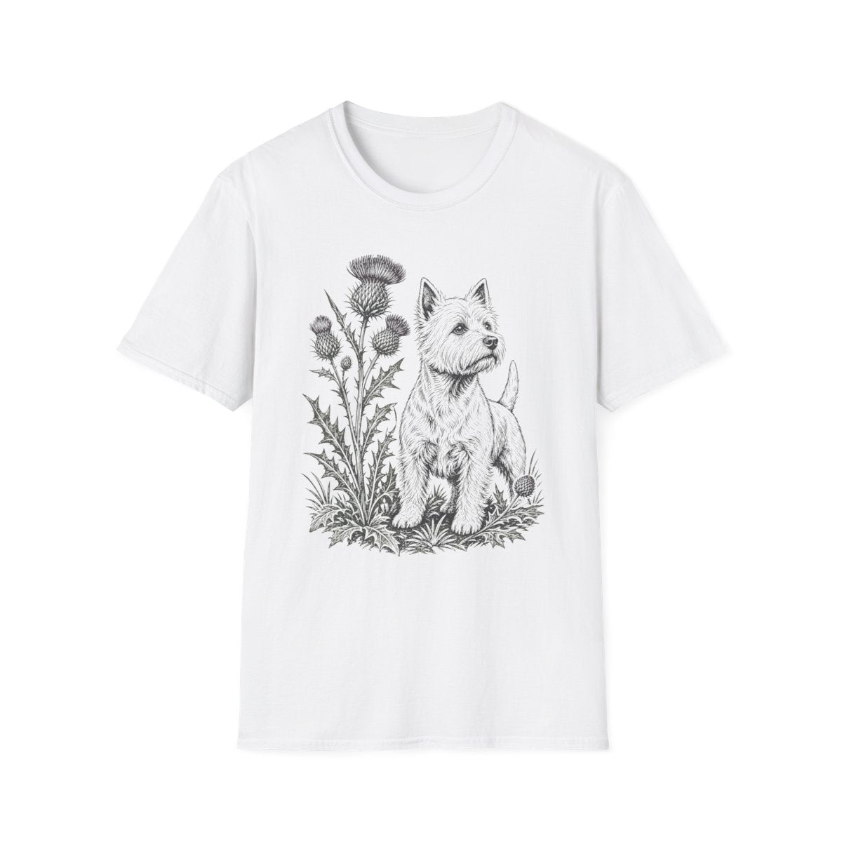 Thistle Westie Tee - White