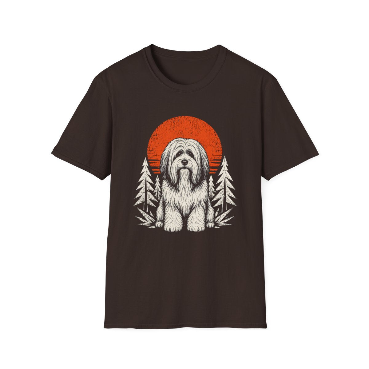 Tibetan Terrier Adventure Club Tee - Dark Chocolate