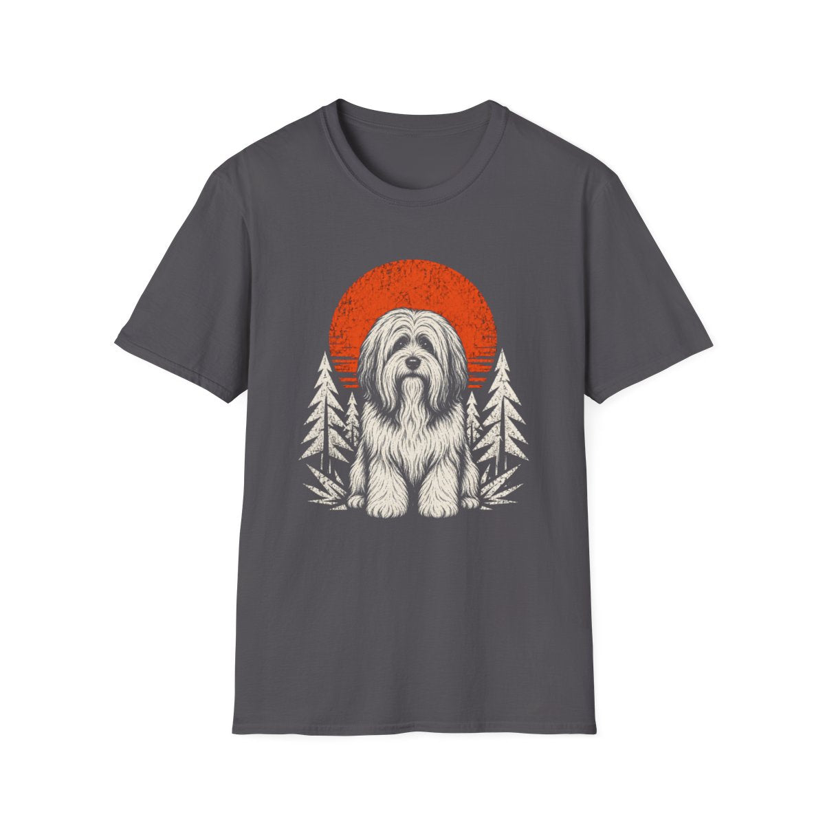 Tibetan Terrier Adventure Club Tee - Charcoal