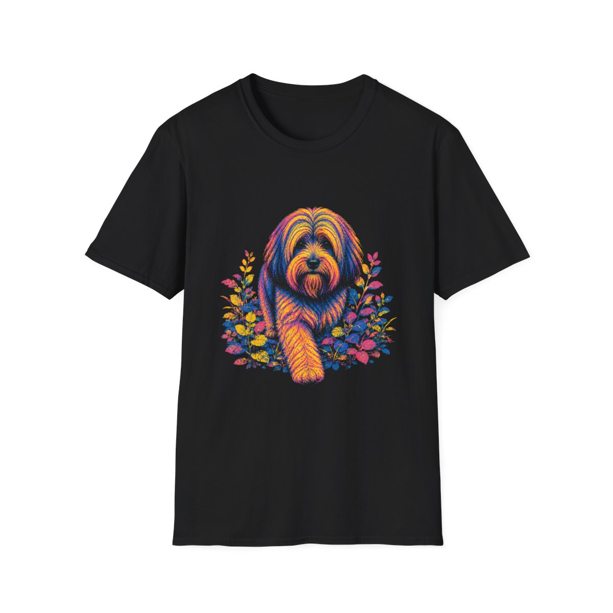 Tibetan Terrier Bold Spirit Tee - Black