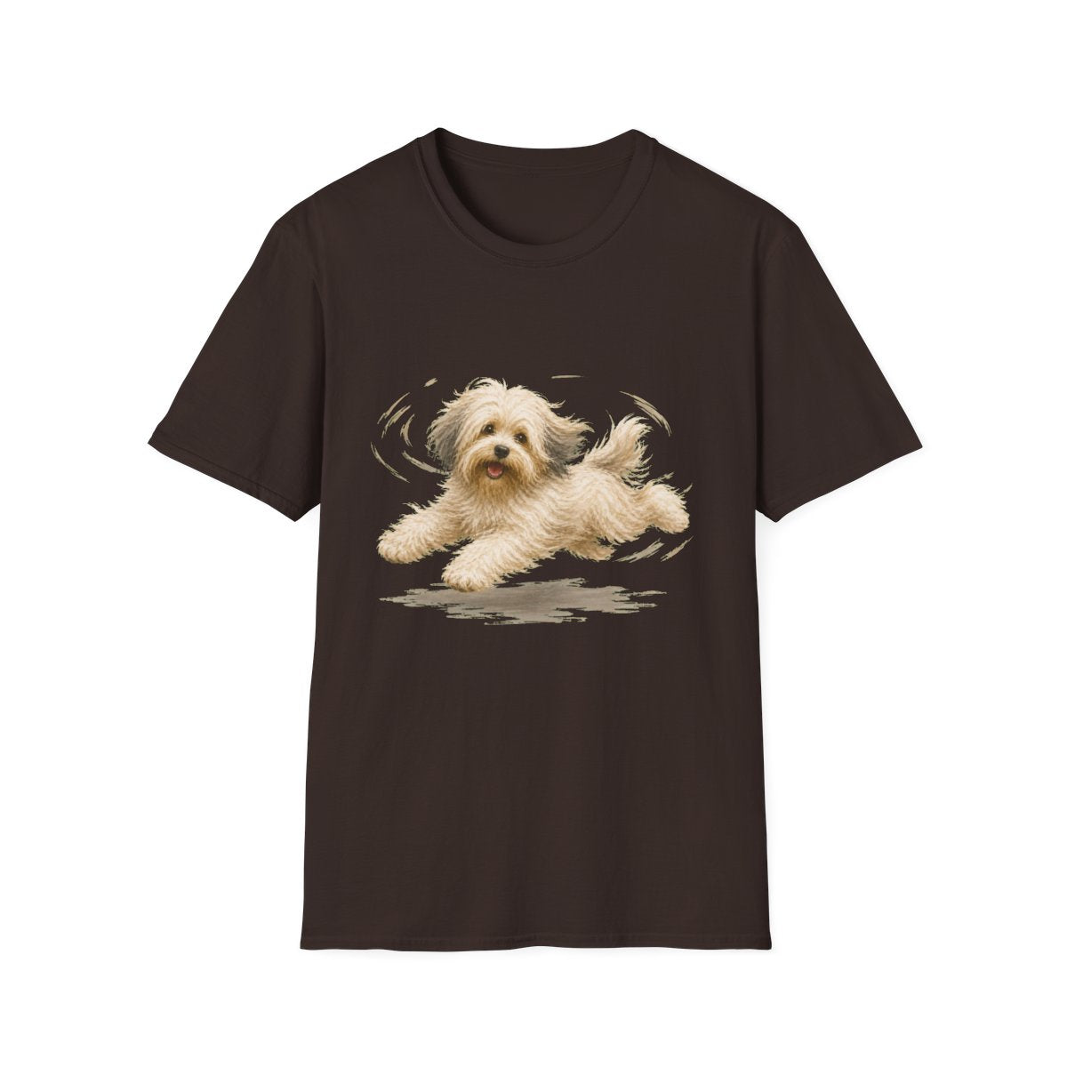 Tibetan Terrier Certified Zoomies Champion Tee - Dark Chocolate