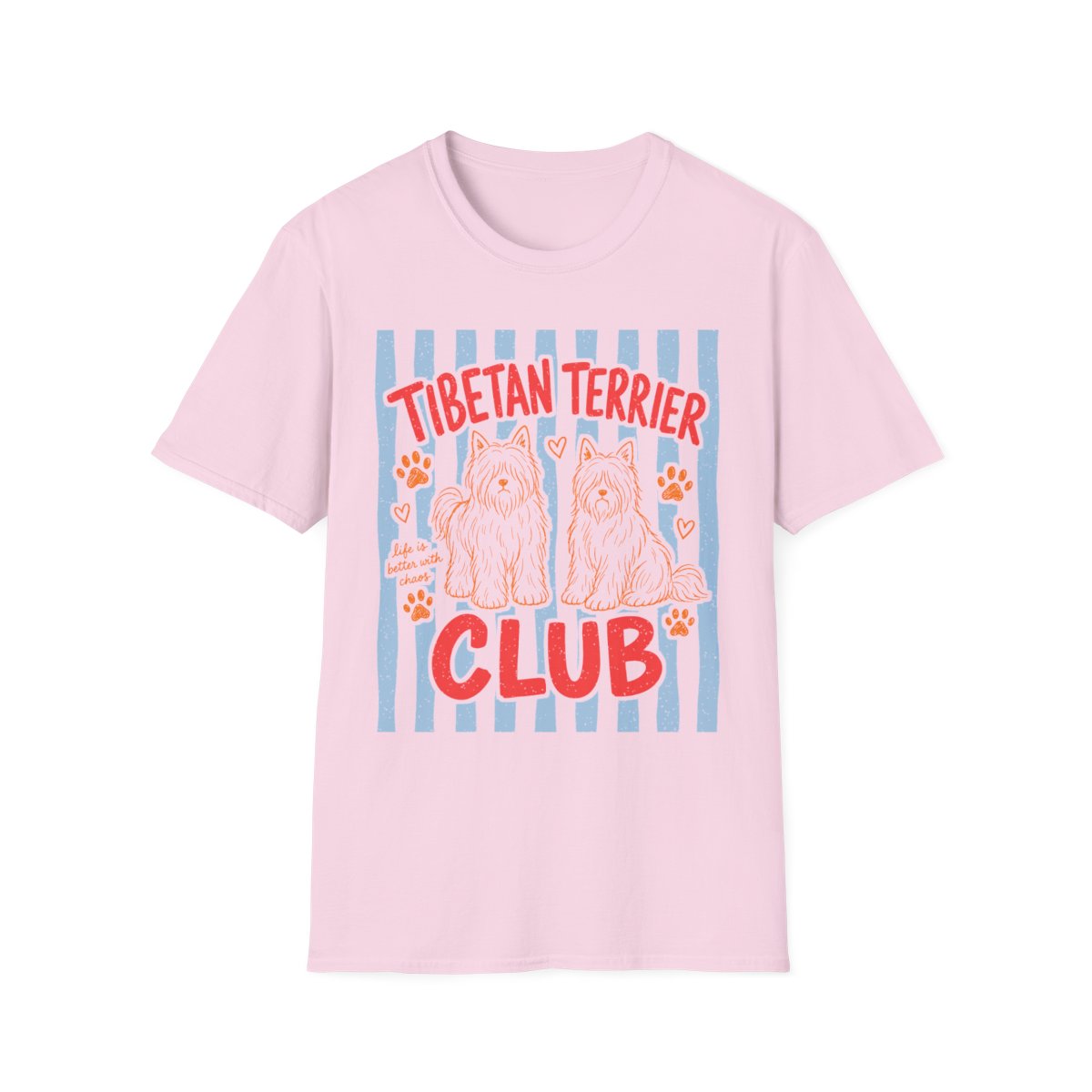 Tibetan Terrier Club Tee - Light Pink