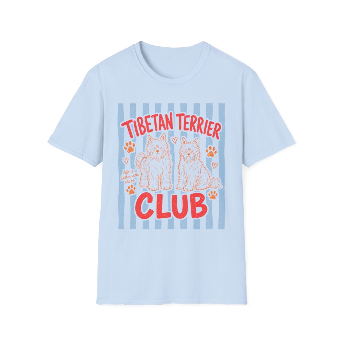 Tibetan Terrier Club Tee - Light Blue