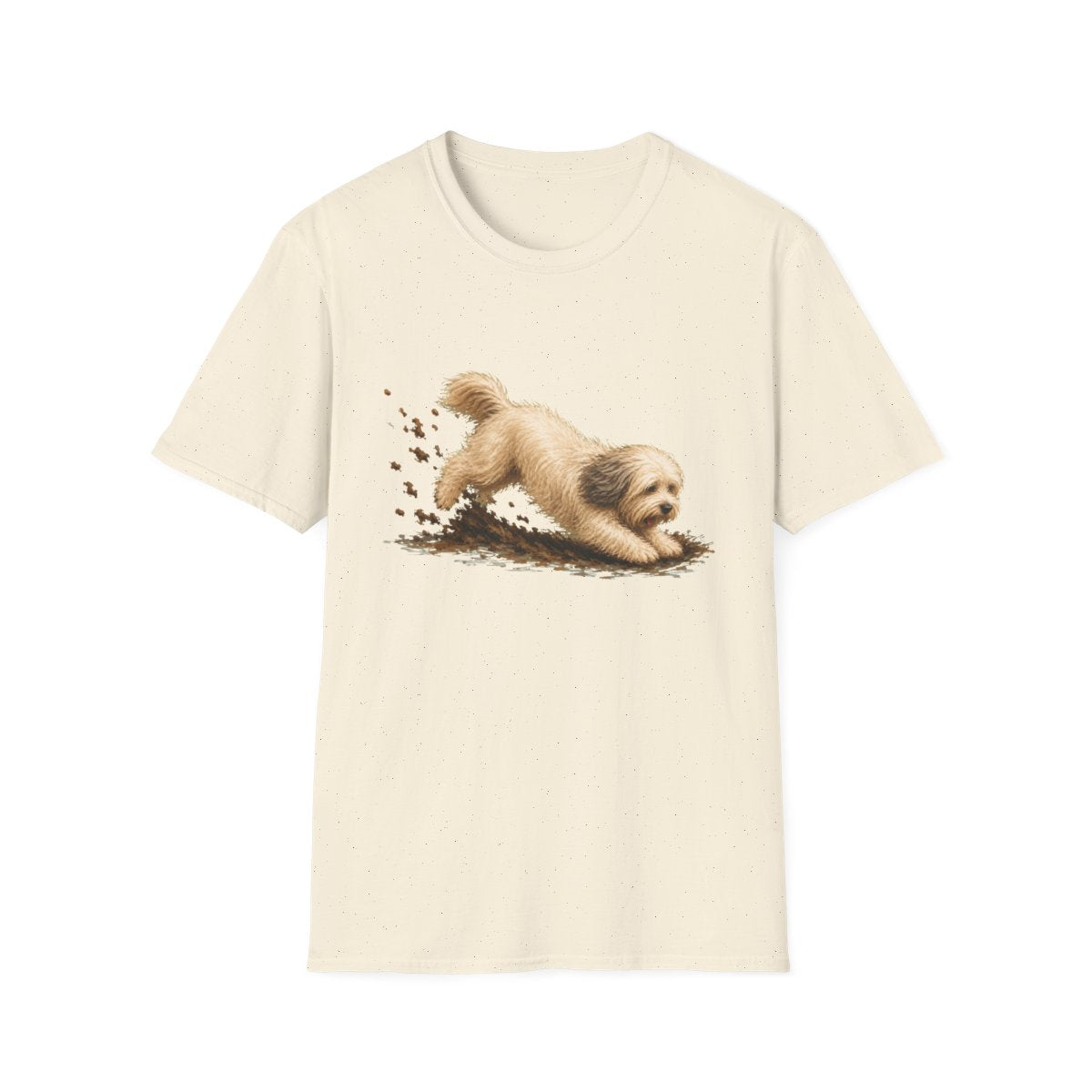 Tibetan Terrier Excavating Mode On Tee - Natural