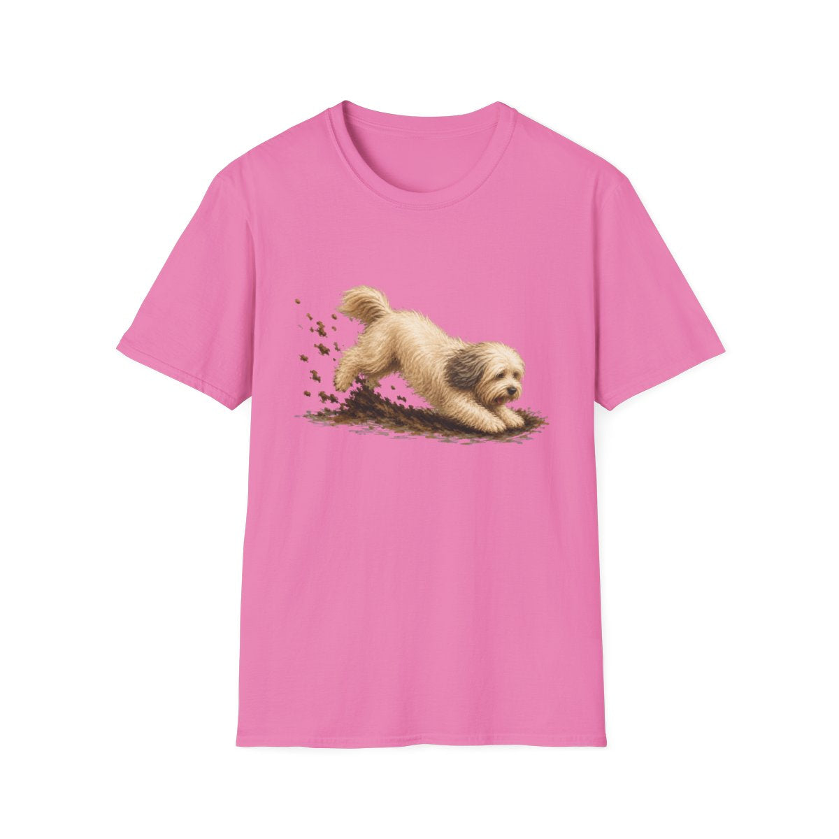 Tibetan Terrier Excavating Mode On Tee - Azalea