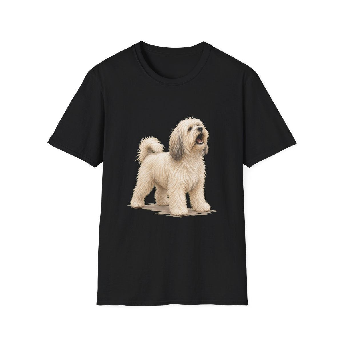 Tibetan Terrier Head Of Security Tee - Black