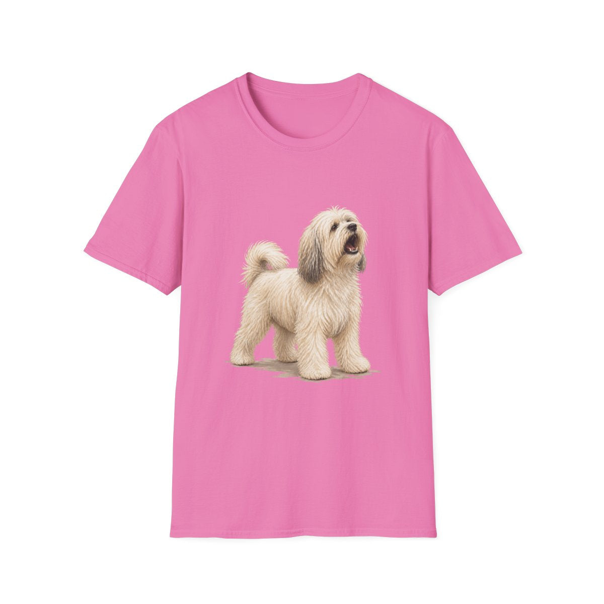 Tibetan Terrier Head Of Security Tee - Azalea