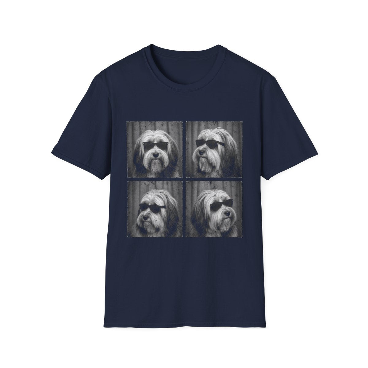 Tibetan Terrier Photo Booth Tee - Navy