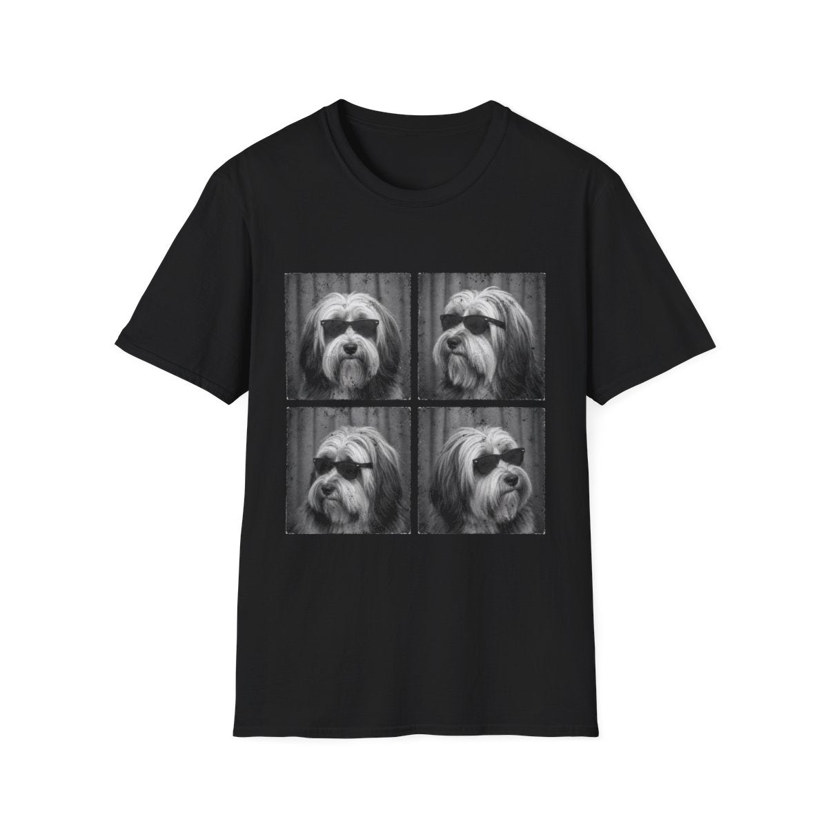 Tibetan Terrier Photo Booth Tee - Black
