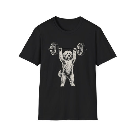 Tibetan Terrier Powerlifting Tee - Black