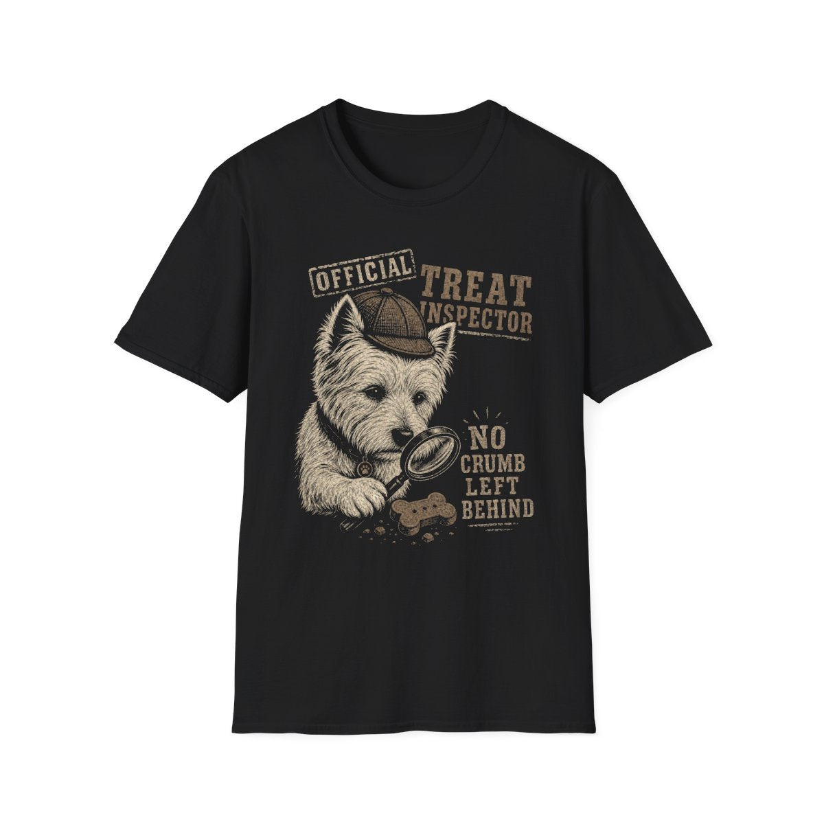 Treat Inspector Westie Tee - Black