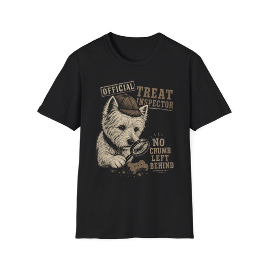 Treat Inspector Westie Tee - Black