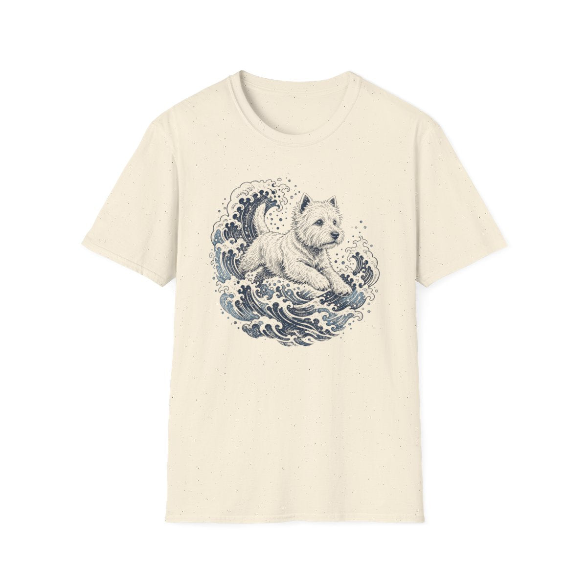 Wave Runner Westie Tee - Natural