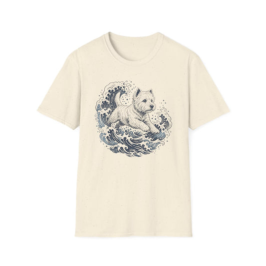 Wave Runner Westie Tee - Natural