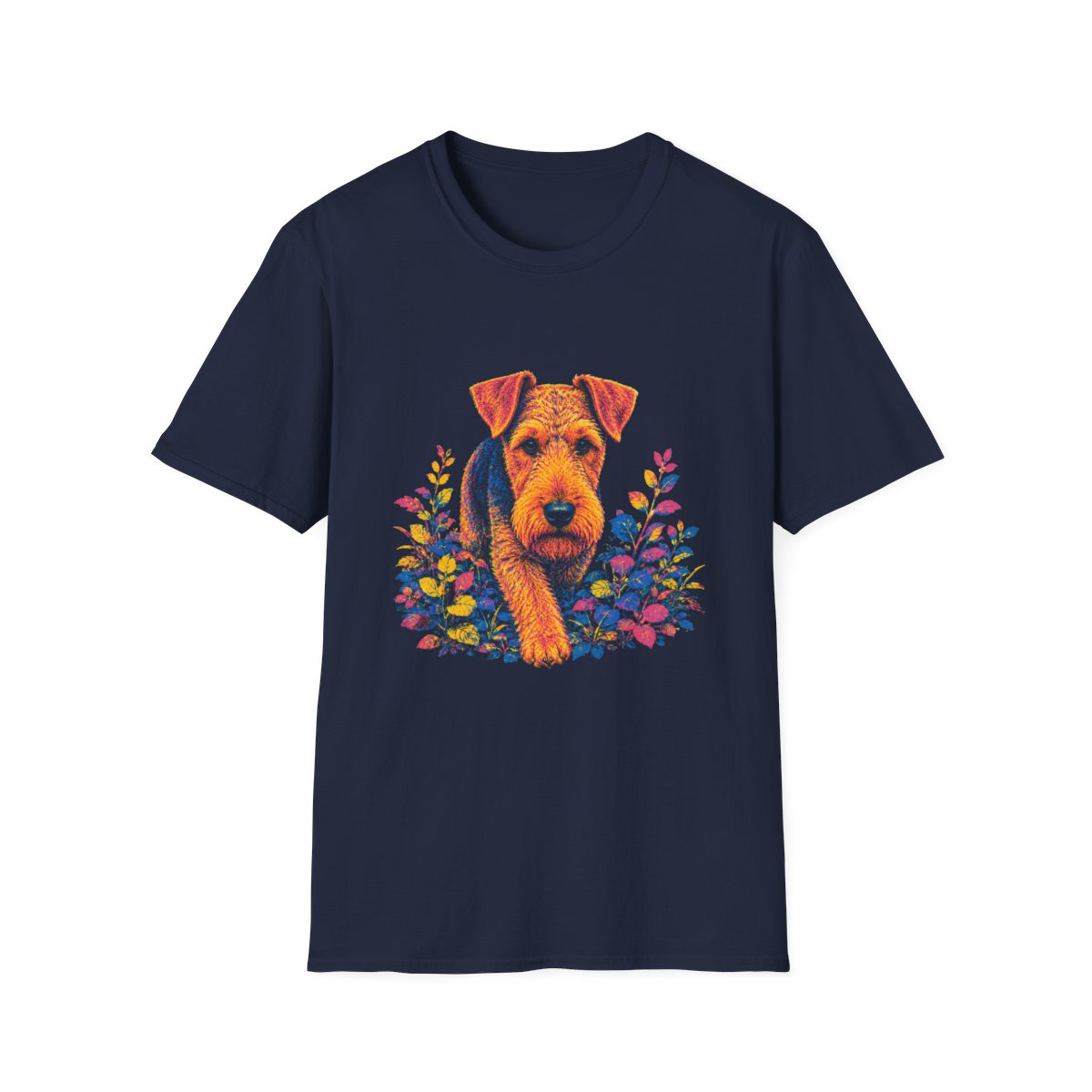 Welsh Terrier Bold Spirit Tee - Navy
