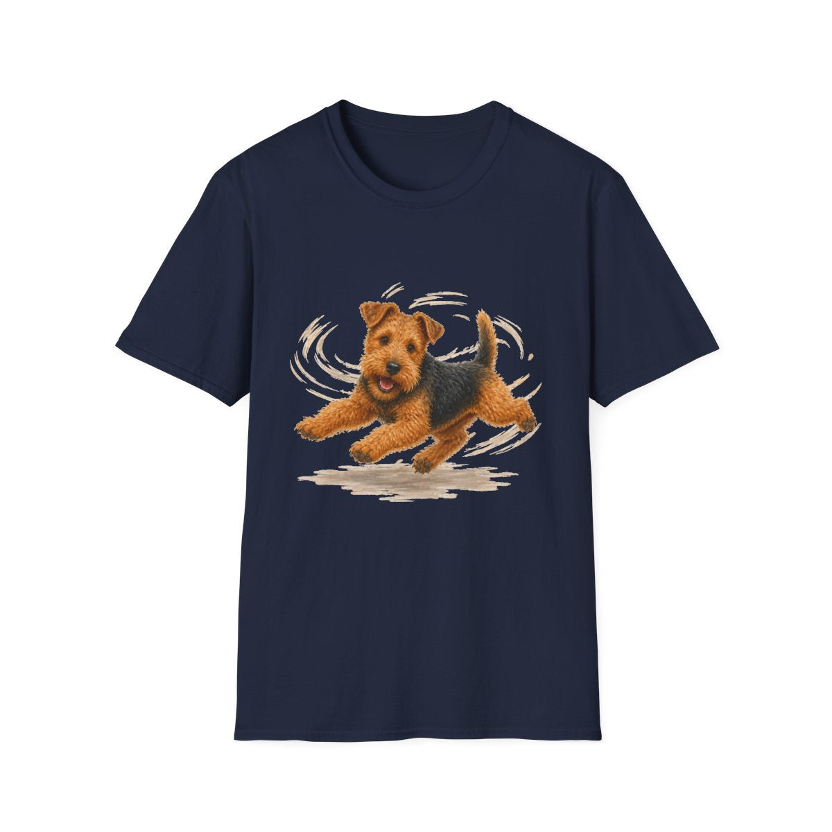 Welsh Terrier Certified Zoomies Champion Tee - Navy