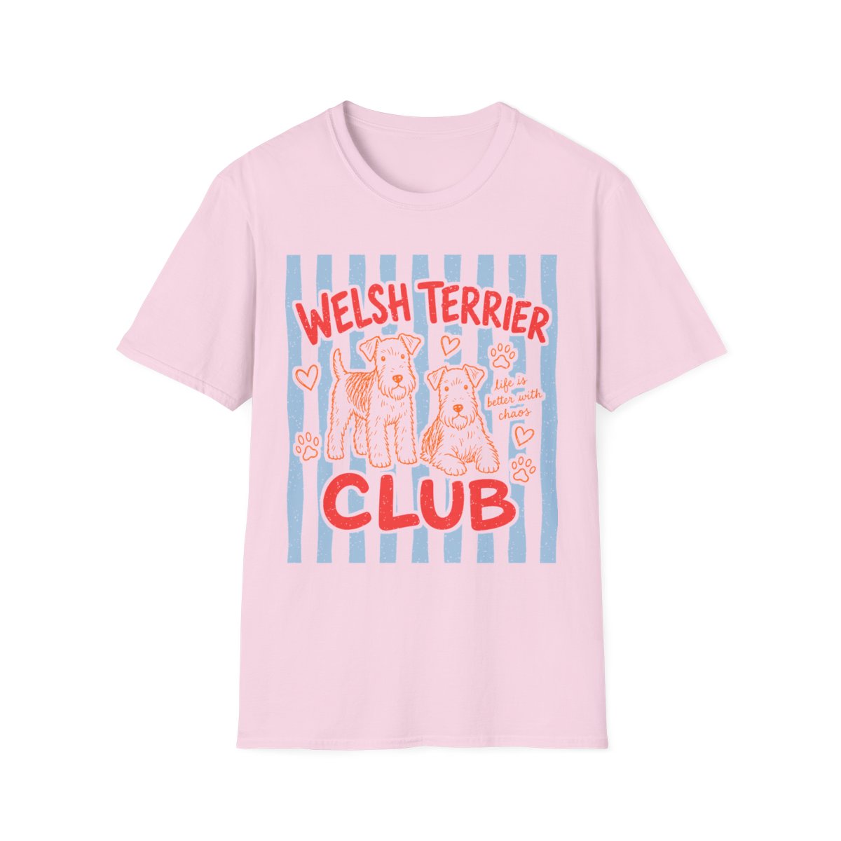 Welsh Terrier Club Tee - Light Pink