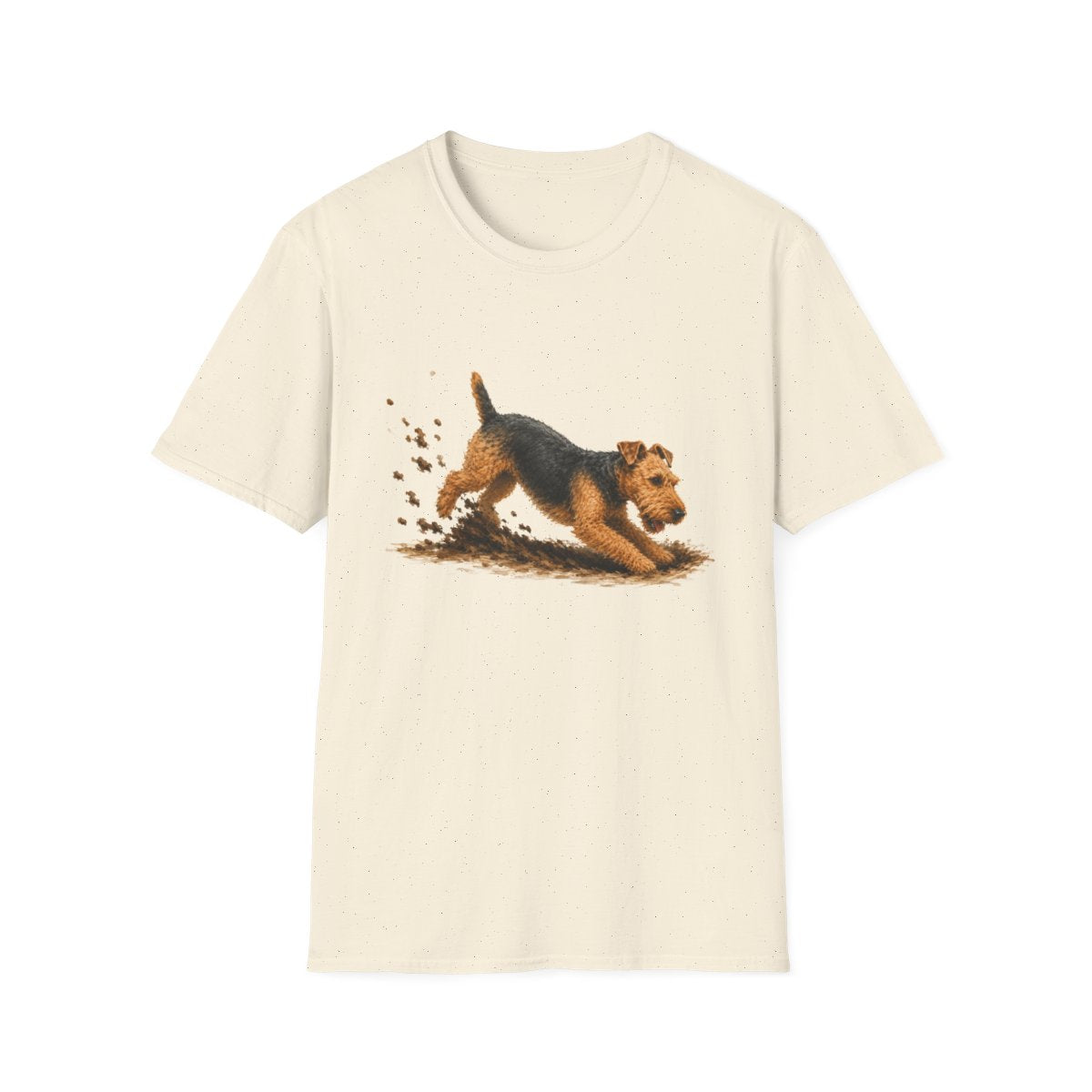 Welsh Terrier Excavating Mode On Tee - Natural