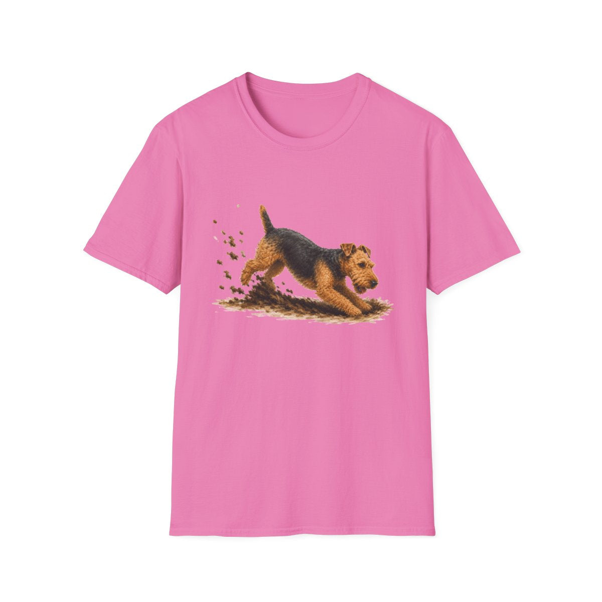 Welsh Terrier Excavating Mode On Tee - Azalea