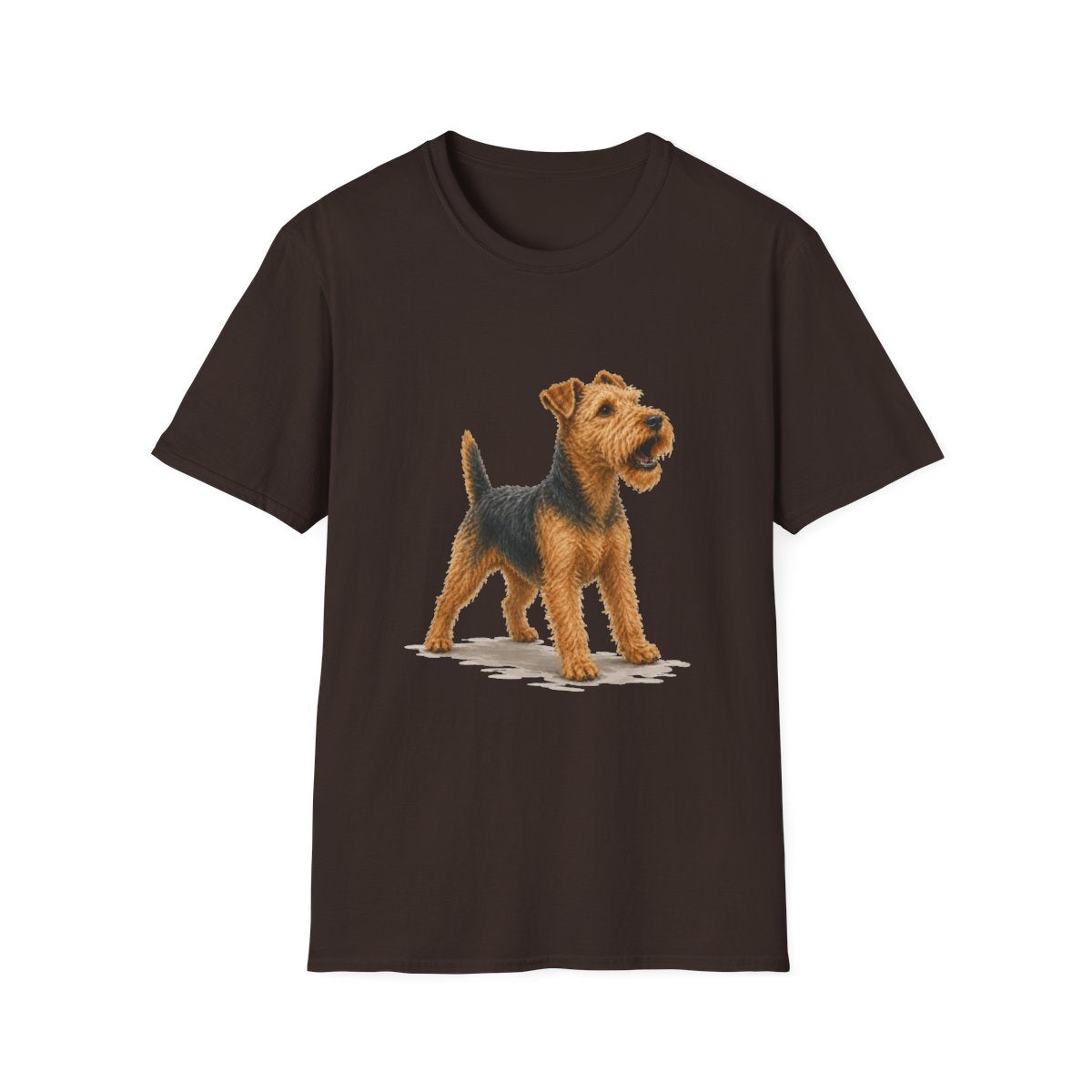 Welsh Terrier Head Of Security Tee - Dark Chocolate