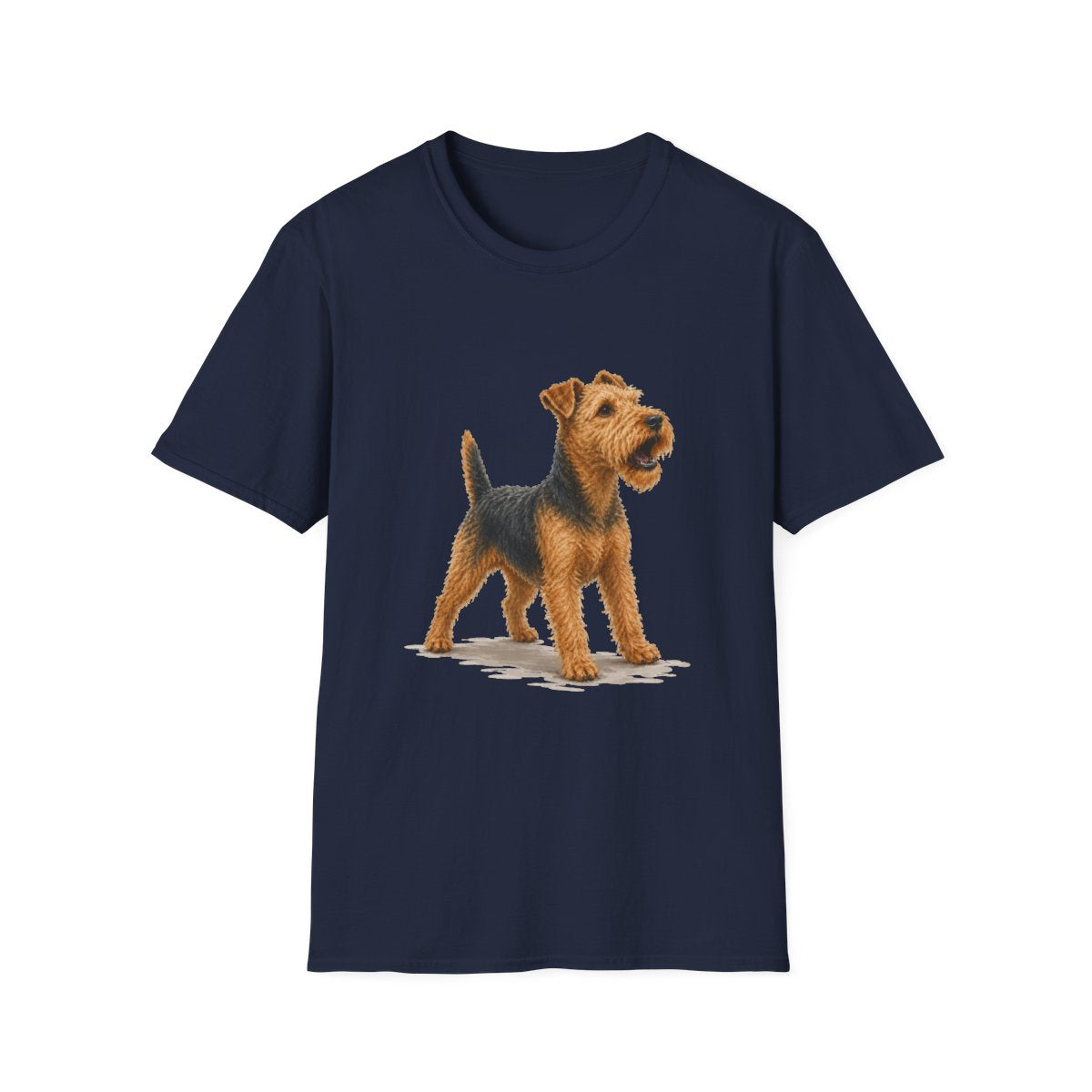 Welsh Terrier Head Of Security Tee - Navy