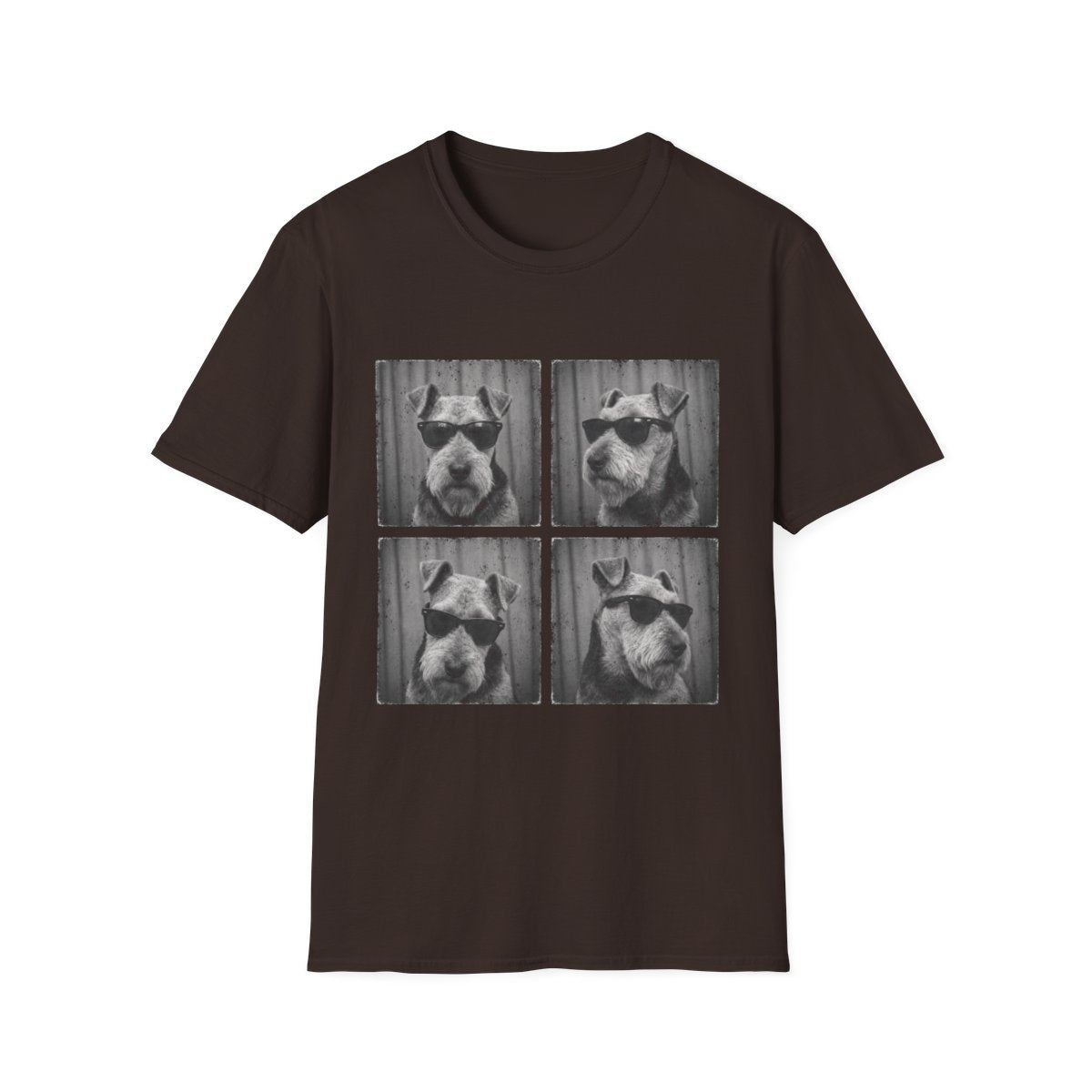 Welsh Terrier Photo Booth Tee - Dark Chocolate