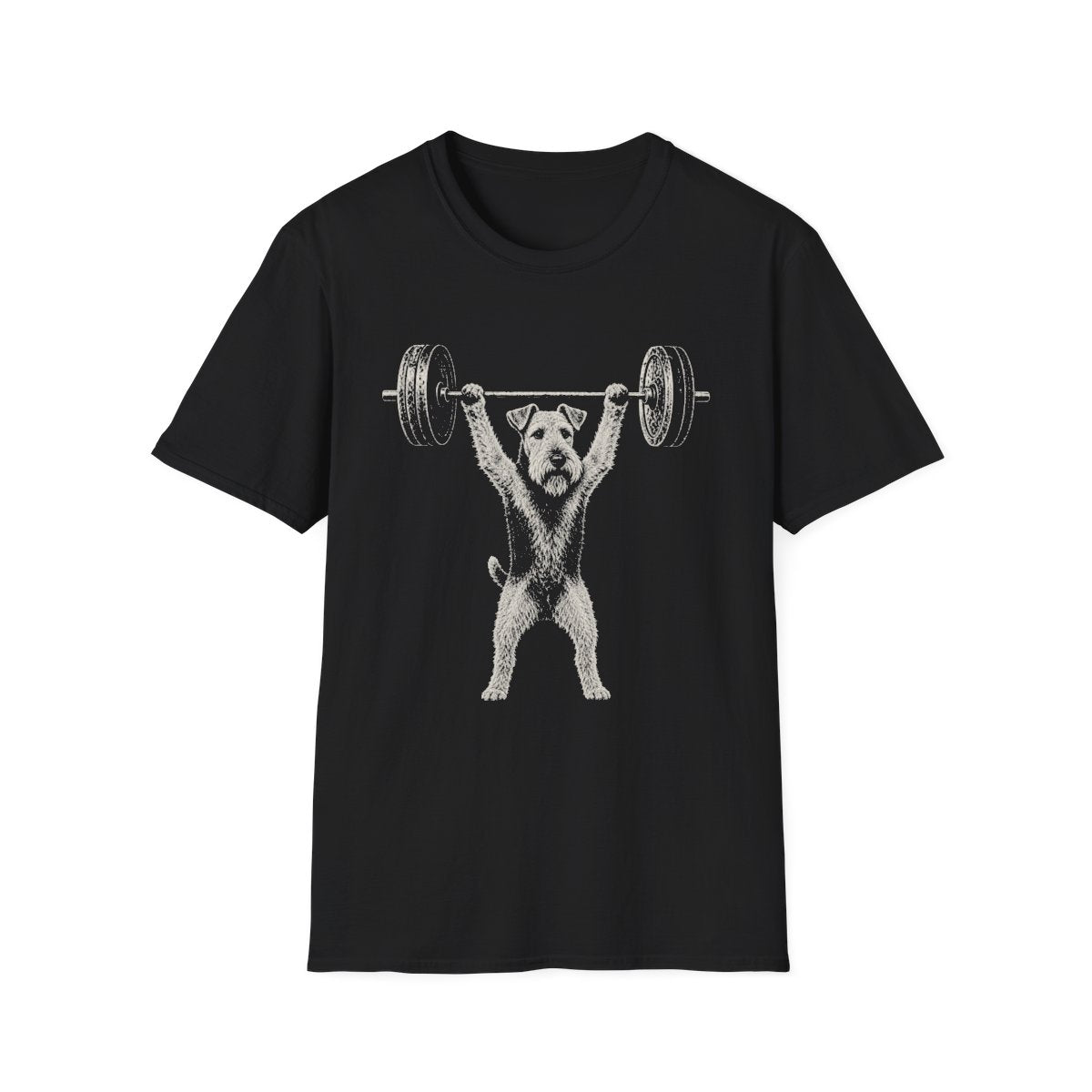 Welsh Terrier Powerlifting Tee - Black