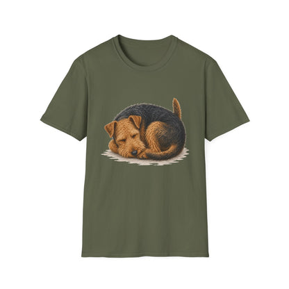 Welsh Terrier Rest At Last Tee - Military Green