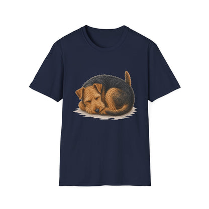 Welsh Terrier Rest At Last Tee - Navy