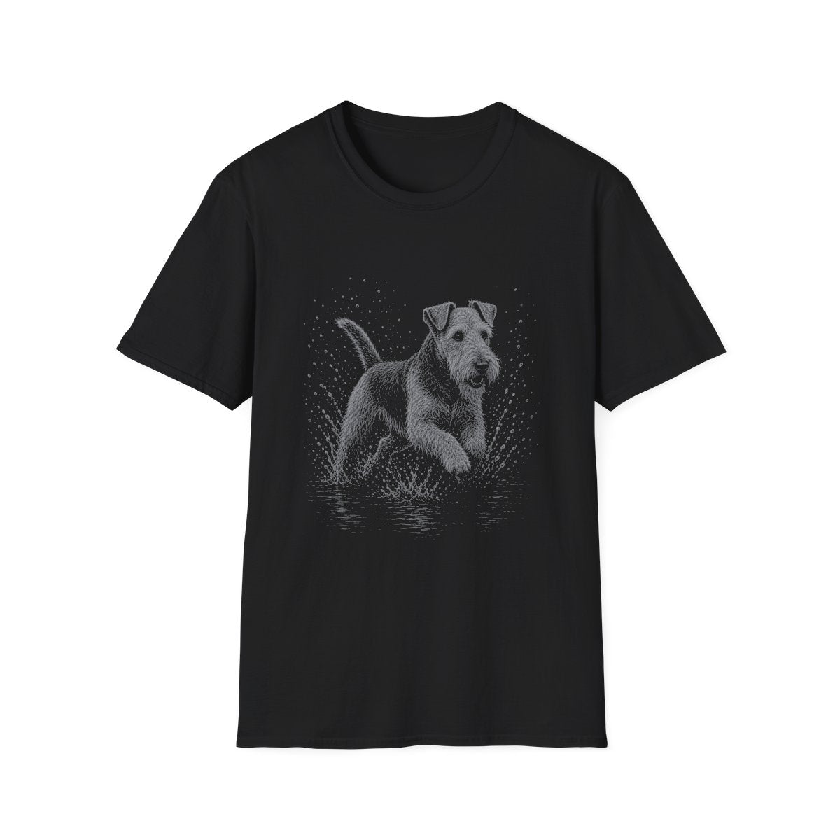 Welsh Terrier Water Run Tee - Black