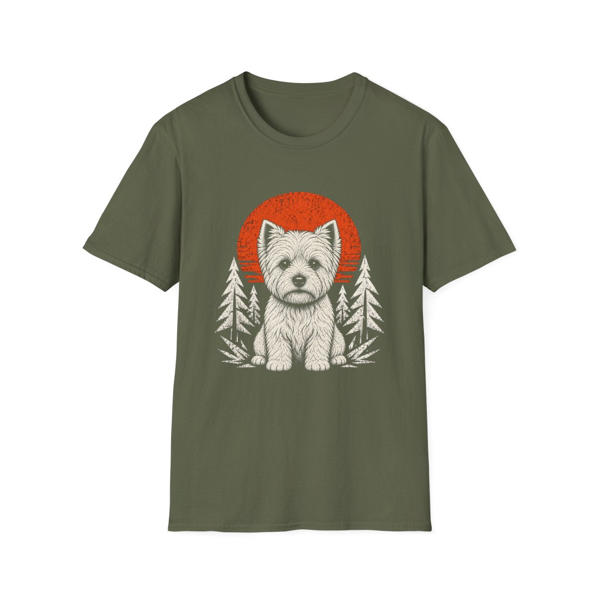West Highland White Terrier Adventure Club Tee - Military Green